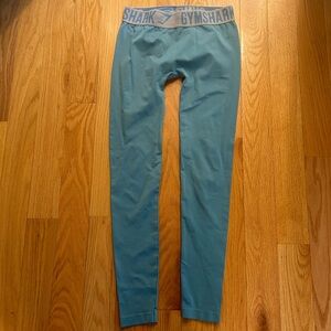 Gymshark light blue original logo seamless leggings | S